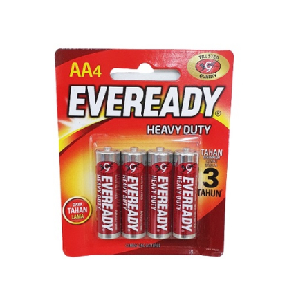 Jual [EVEREADY USE] - Baterai AA4 Eveready Heavy Duty / Battery MERAH ...