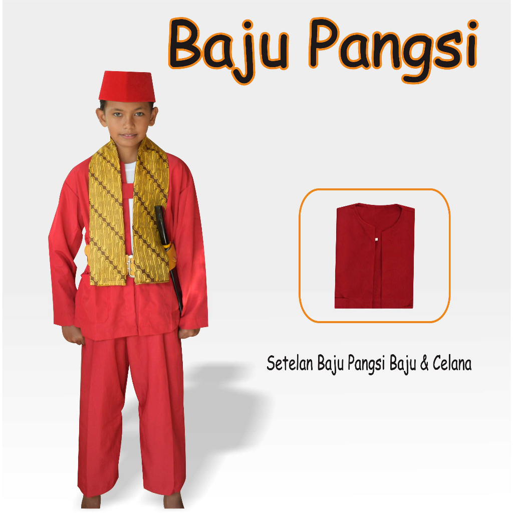 Jual Baju Pangsi Anak Baju Pitung Betawi Setelan Anak Betawi | Shopee