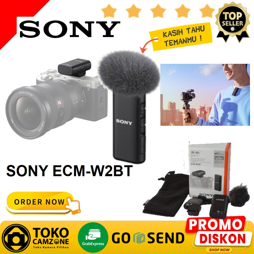 Jual Sony ECM-W2BT Camera-Mount Digital Bluetooth Wireless Microphone ...