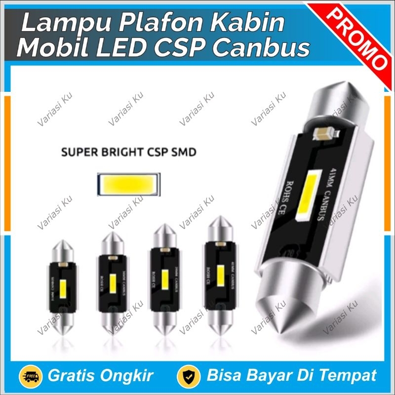 Jual LAMPU LED PLAFON KABIN MOBIL KAPSUL CSP SUPER TERANG 31 MM AVANZA ...