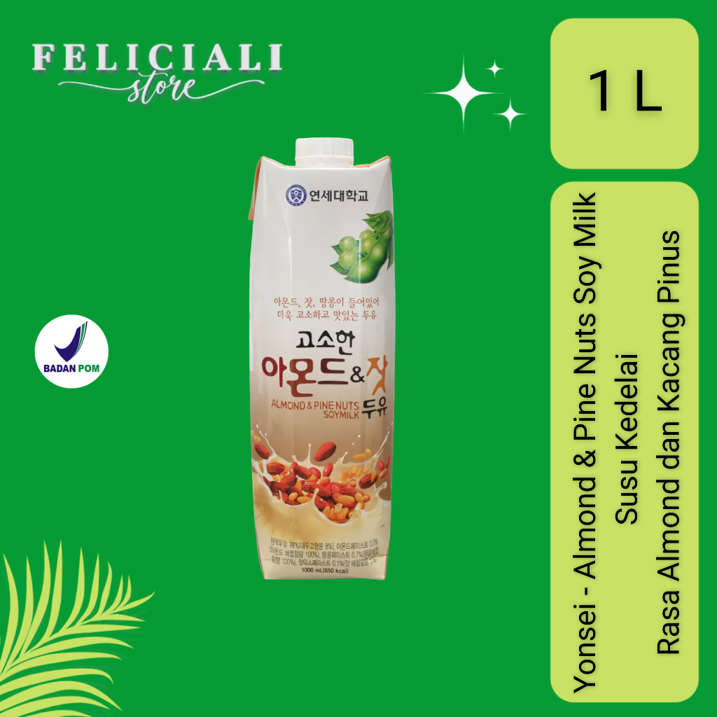 Jual Yonsei Almond & Pine Nuts Soy Milk Susu Kedelai Rasa Almond