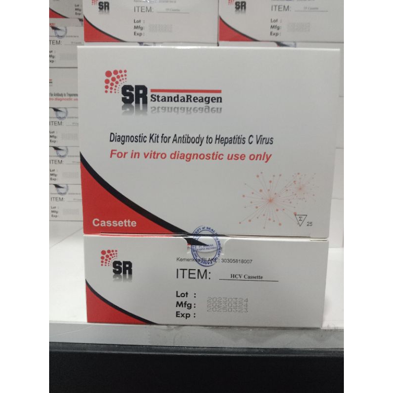 Jual Rapit test HCV casette merek standareagen isi 25's | Shopee Indonesia