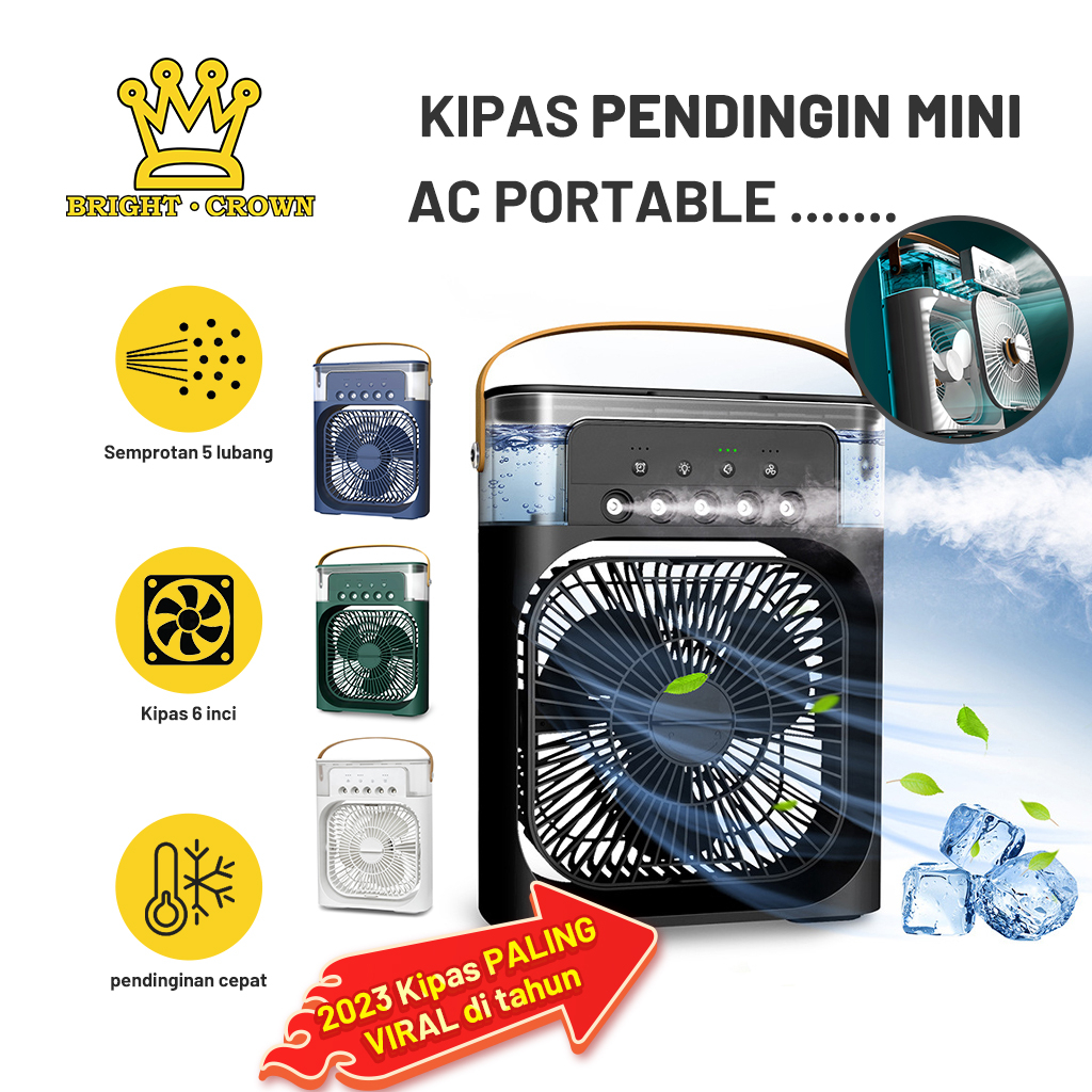 Jual Bright Crown Viral Kipas Pendingin Tahan Lama Ac Portable Air Cooler Super Dingin Ml