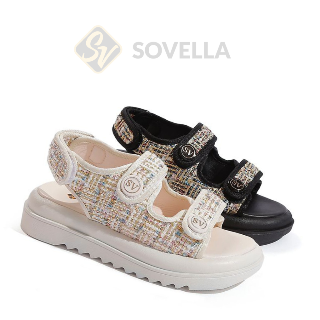 Jual SOVELLA Luffy Sepatu Sandal Kasual Sendal Tali Wanita SP2028 ...