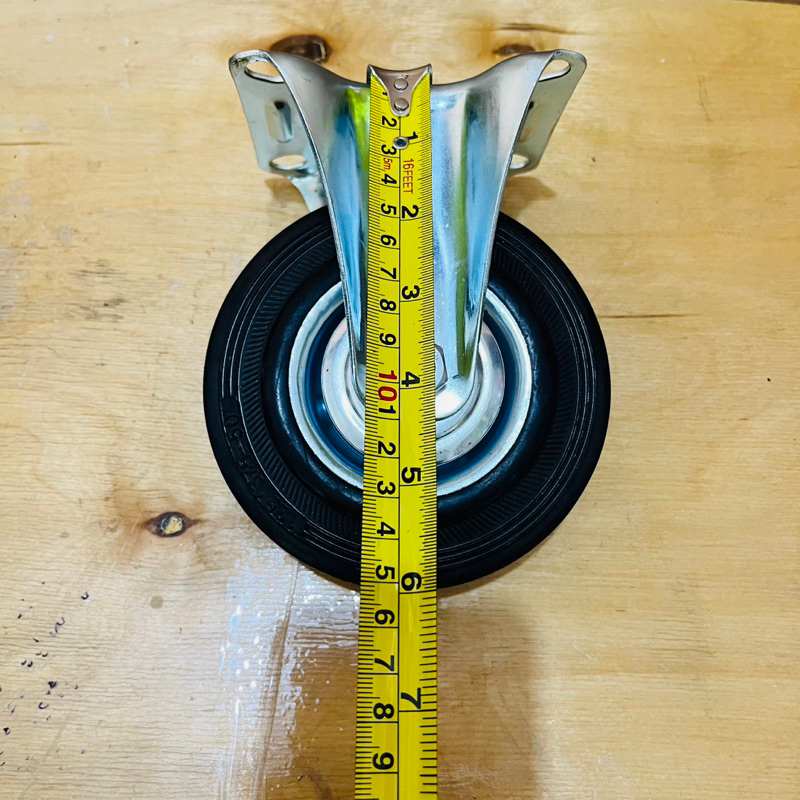 Jual Roda rem karet 5 inch 1 set roda troly / roli / scaffolding ...