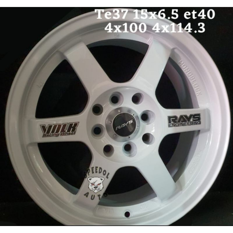 Jual Velg rays te37 r15 velg mobil rays te37 ring 15 lokal | Shopee ...