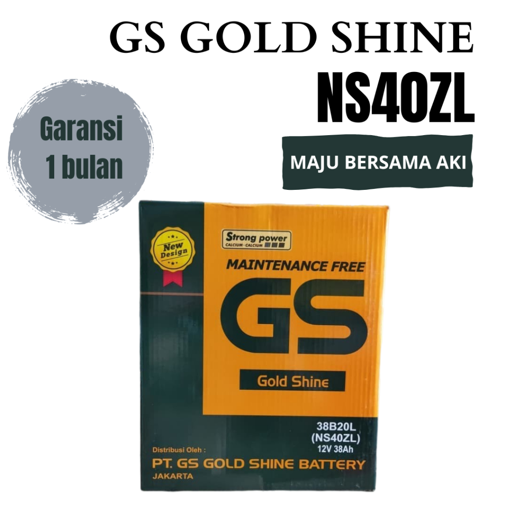 Jual Aki GS GOLDSHINE Mobil Datsun Go NS40ZL Aki Kering 38Ah | Shopee