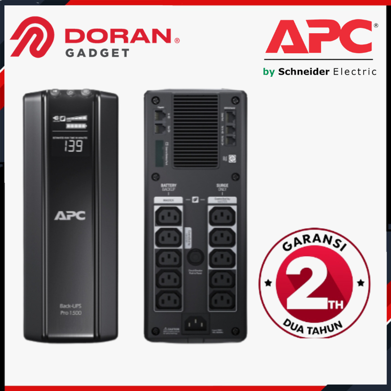 Jual APC BR1500GI Back-UPS Pro, 1500VA/865W, Tower, 230V, 10x IEC C13 ...