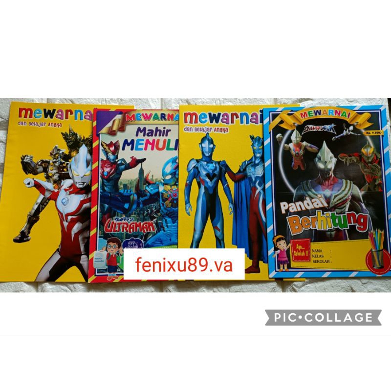 Jual Buku Mewarnai Ultraman Jumbo rendom | Shopee Indonesia