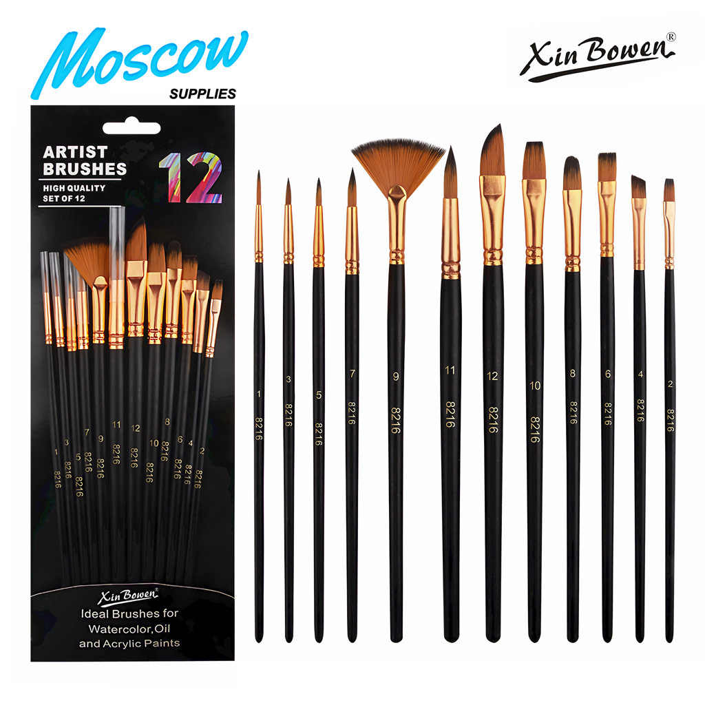 Jual Kuas lukis set isi 12 pcs Xin Bowen | Shopee Indonesia