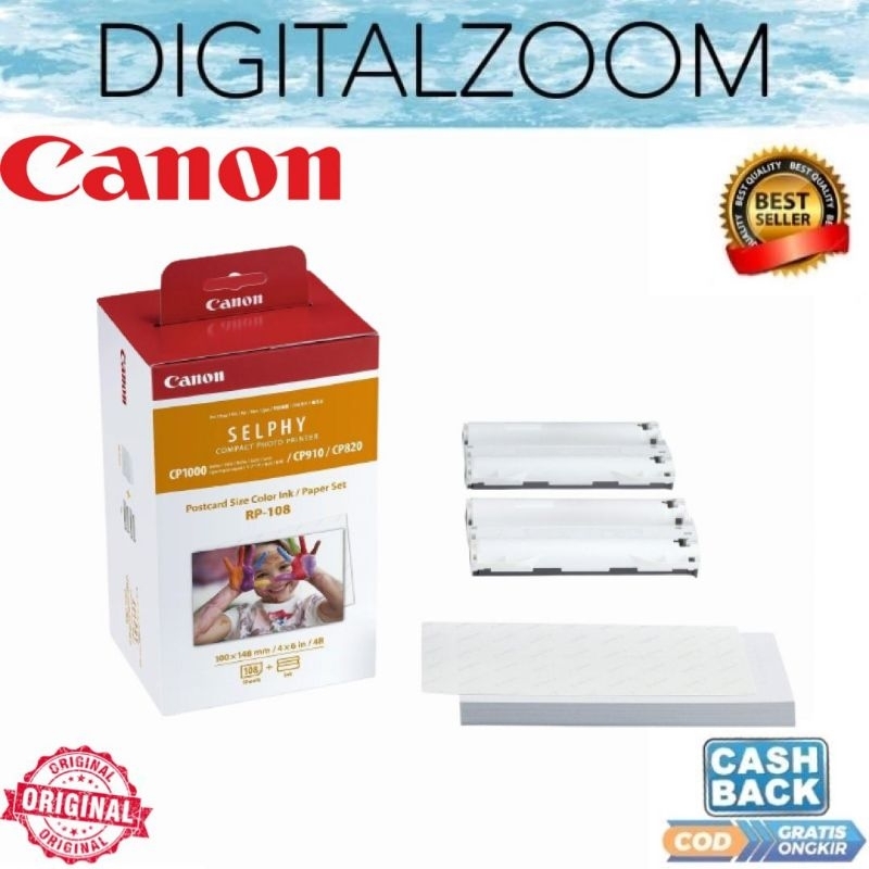 Jual Paper Canon Selphy Rp108 Canon Rp 108 Shopee Indonesia 2391