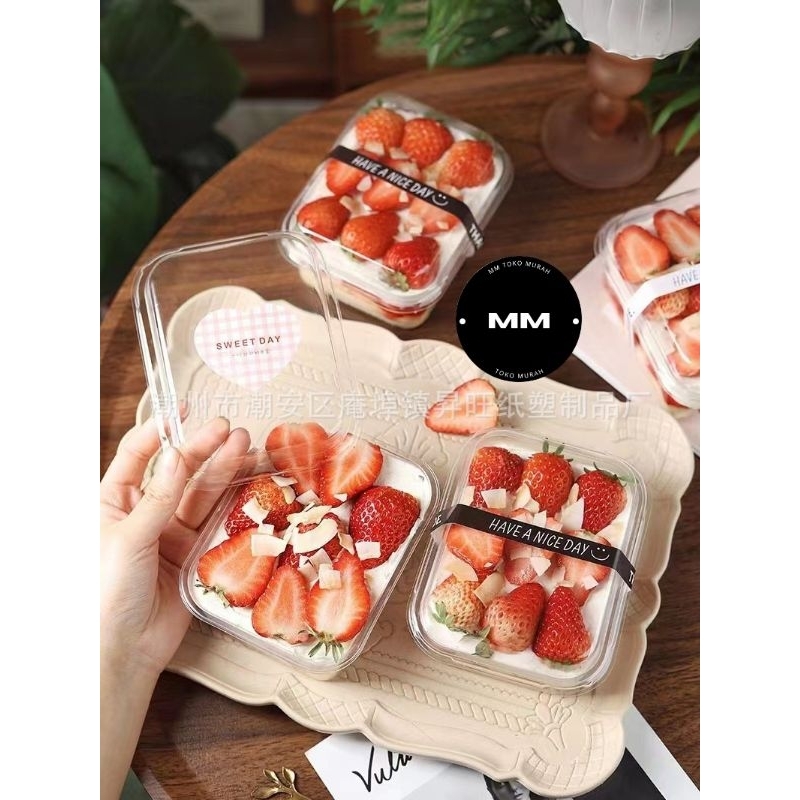 Jual Pcs Premium Korean Dessert Box Cup Mika Tiramisu Salad Cake