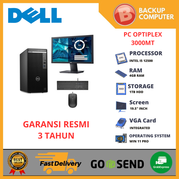 Jual PC DESKTOP DELL OPTIPLEX 3000MT i5 12500 W11 PRO | Shopee Indonesia