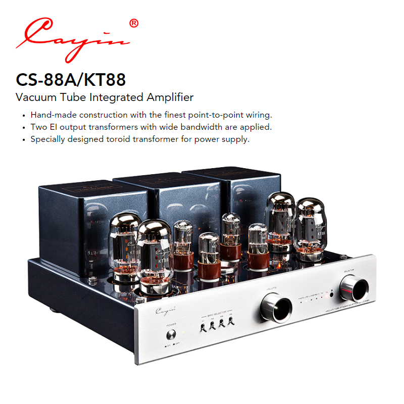 Jual Cayin CS-88A / KT88 Vacuum Tube Integrated Amplifier | Shopee ...