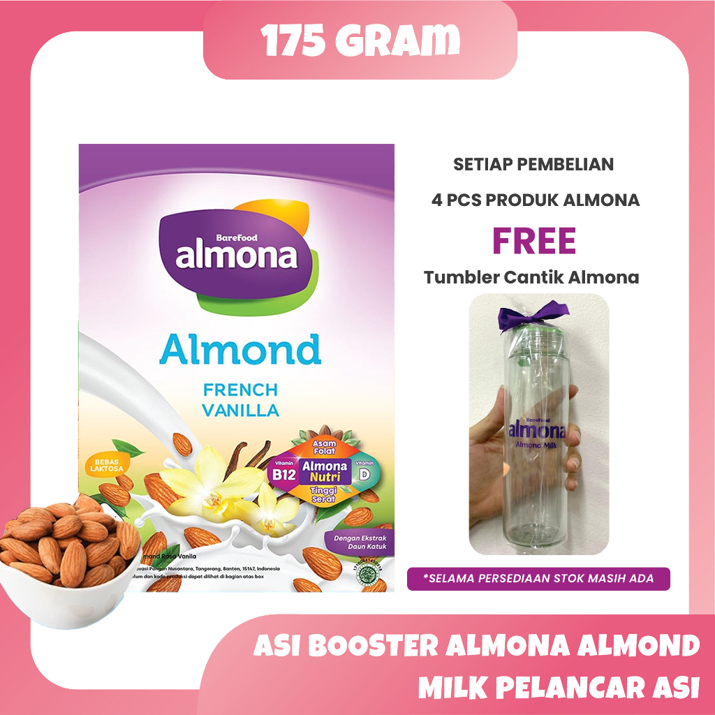 Jual Asi Booster Almona Almond Milk Pelancar Asi 175 Gram Shopee Indonesia 7334