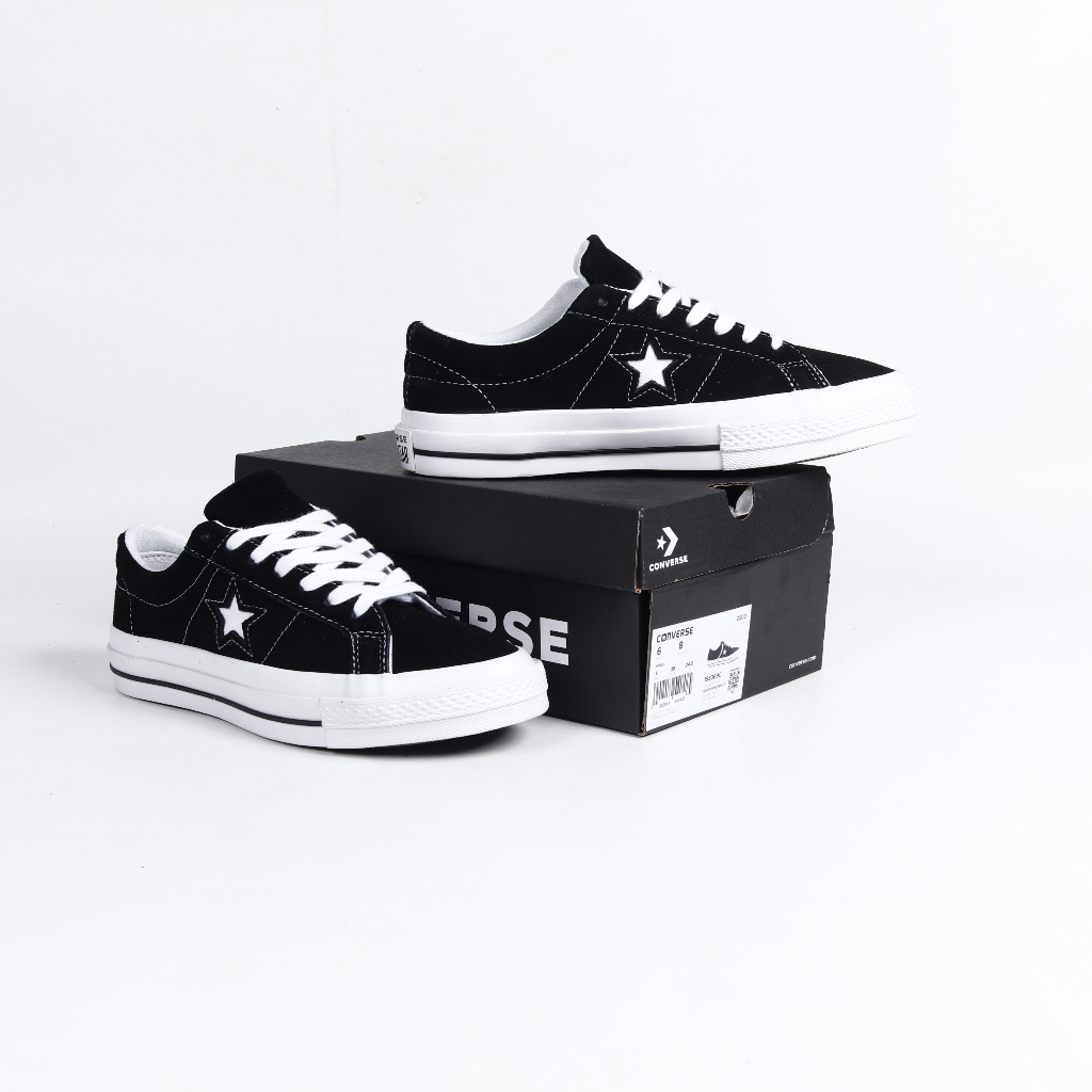 MDNS Sepatu Converse One Star Ox Black White