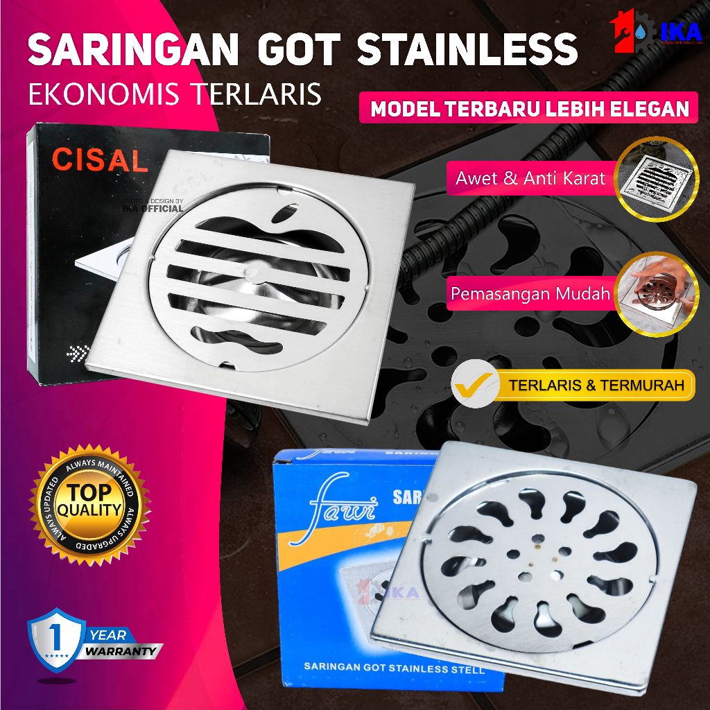 Jual IKA SARINGAN GOT SUS 304 STAINLESS STEEL FULL ASLI / ANTI KARAT ...