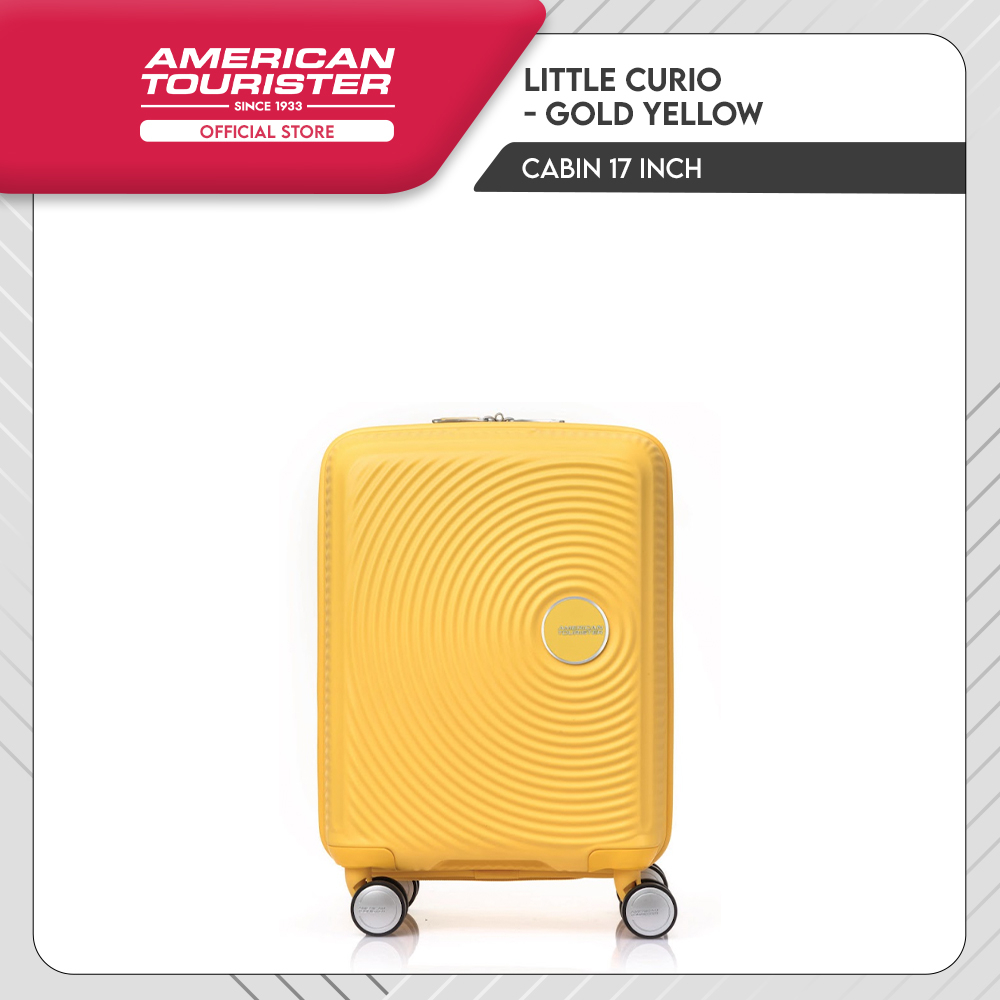 Jual American Tourister Koper Hardcase Little Curio 17 AM - Gold Yellow ...