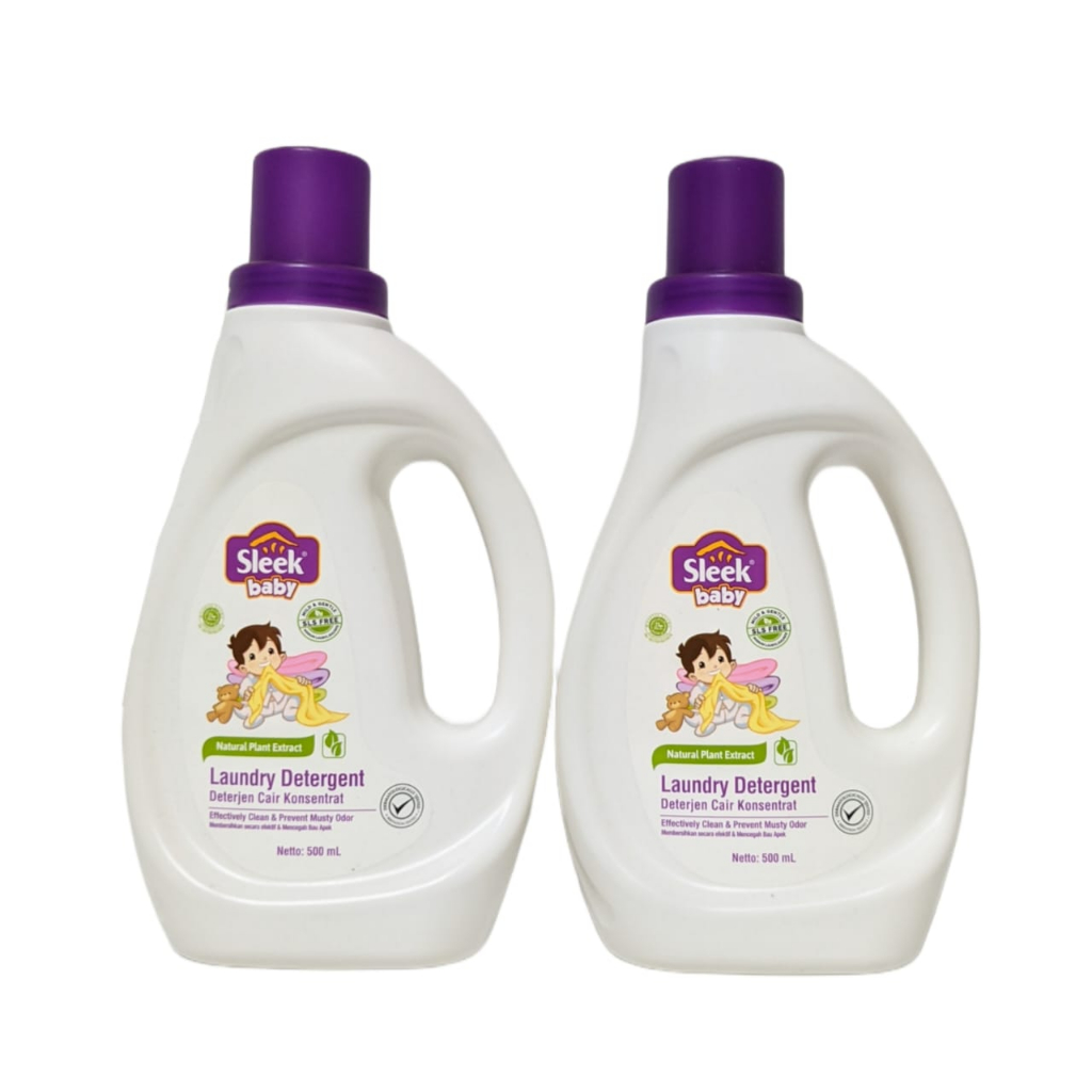 Jual Sleek Baby Laundry Detergent 500 ml Deterjen Sabun Cuci Baju Bayi ...