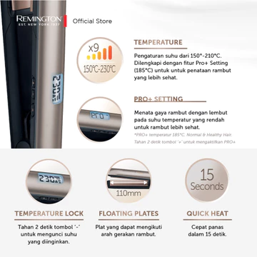 Remington Catokan Pelurus Rambut Keratin Protect S8540