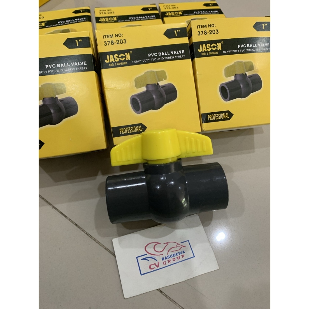 Jual BALL VALVE PVC POLOS 1