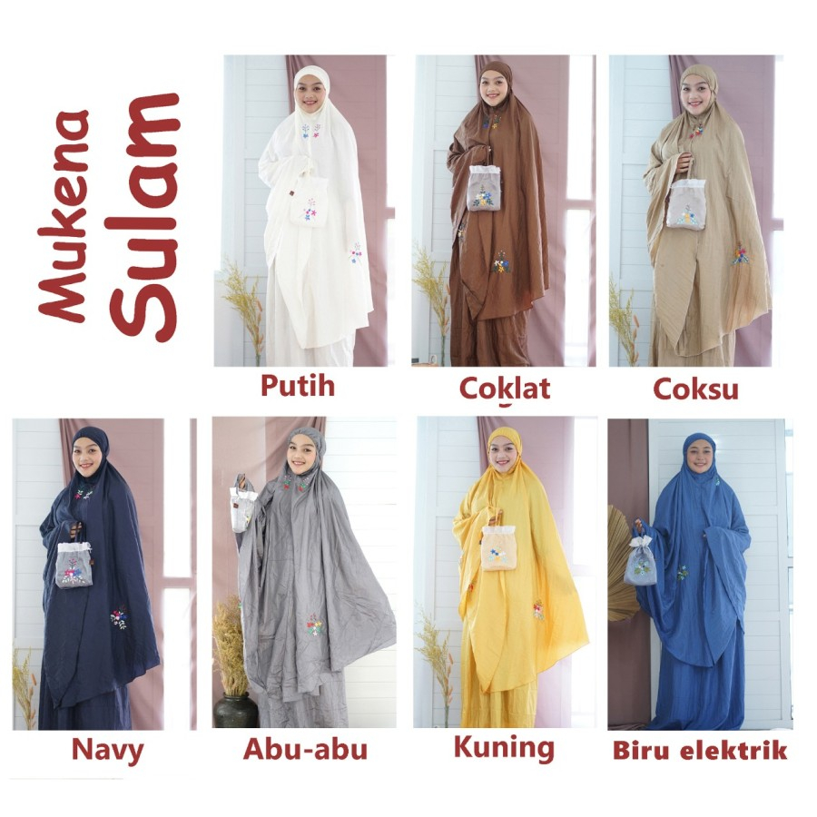Mukena Travelling Sulam