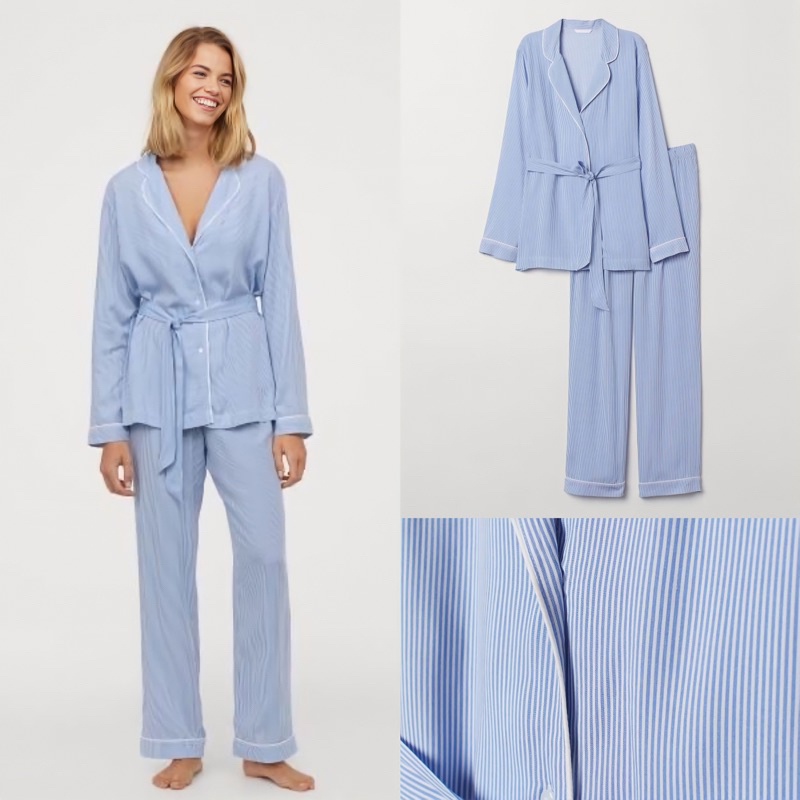 Jual HMLS01 HM Cotton Pajama Set Shopee Indonesia