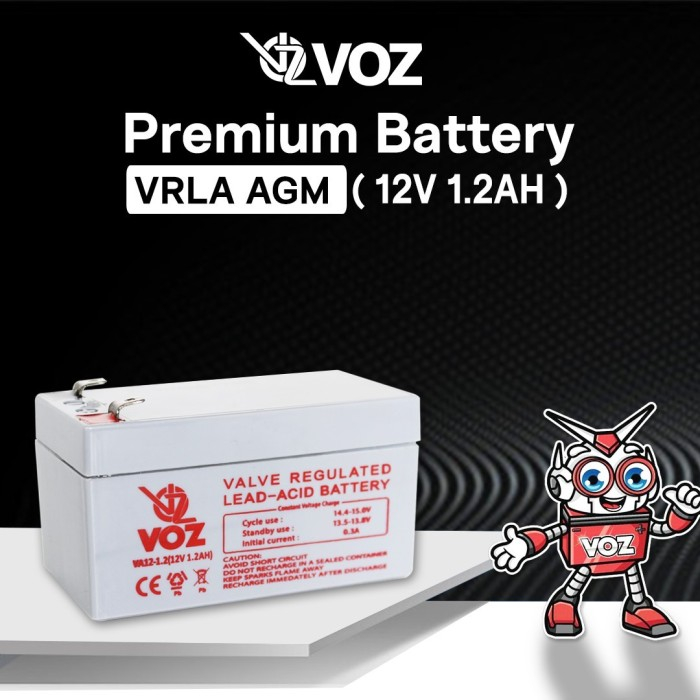 Aki kering VOZ 12V 1.2Ah - motor/mobil mainan baterai / battery /accu