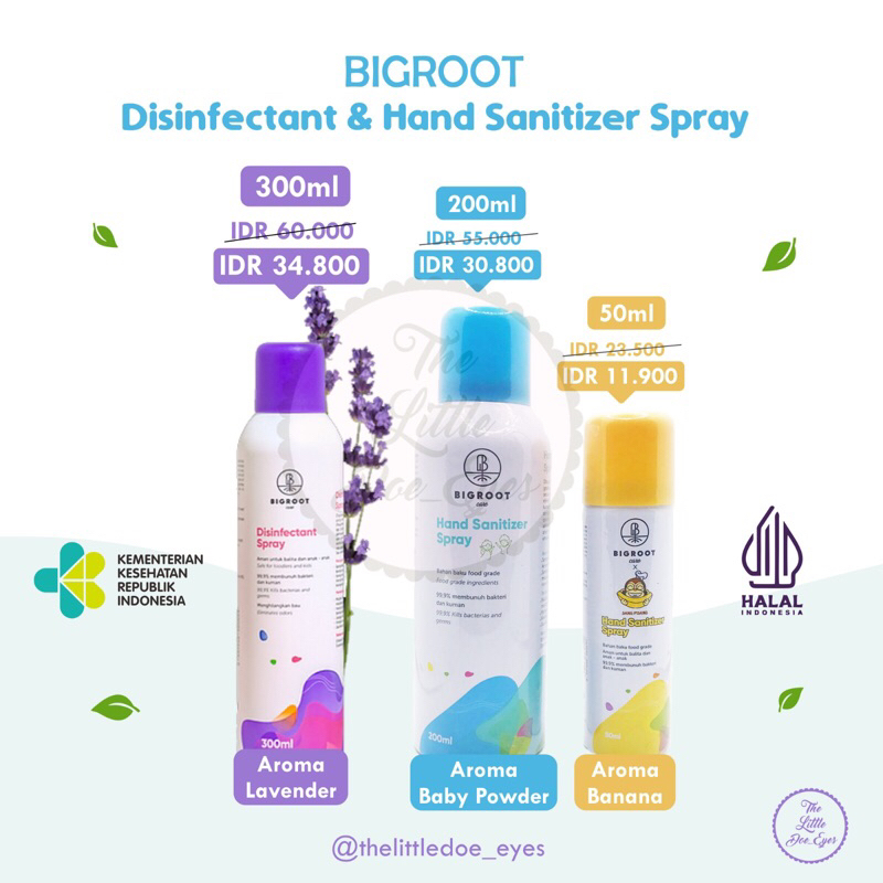 Jual Bigroot Disinfectant / Hand Sanitizer Spray | Shopee Indonesia