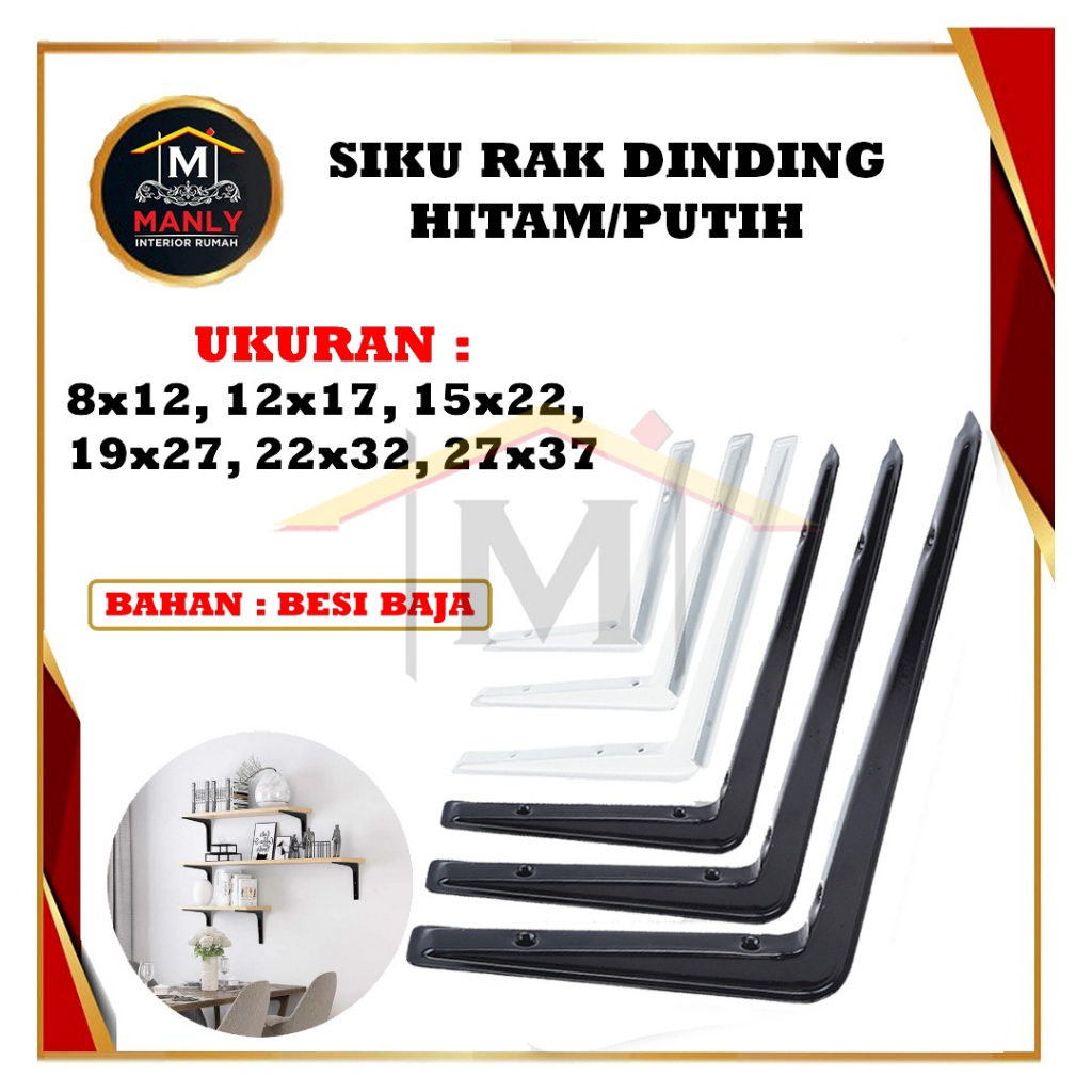 Jual Siku Rak Dinding Besi L Rak Penyangga Bracket Ambalan Siku Breket ...