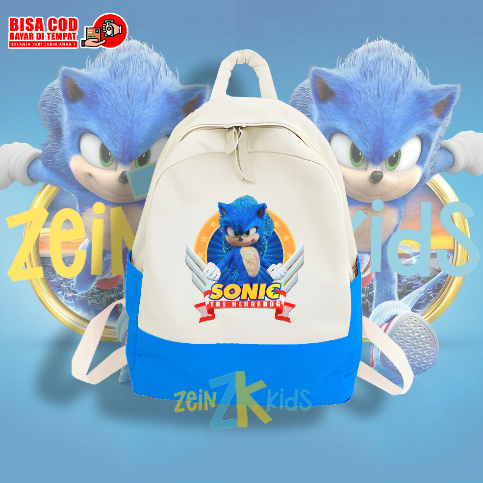 Tas Ransel Anak Kartun Tas Sekolah Anak Tas Anak Sonic The Hedgehog