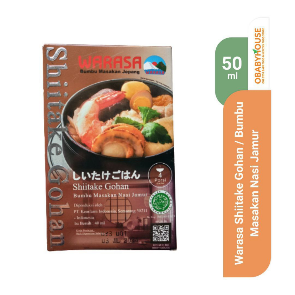 Jual Warasa Shiitake Gohan / Bumbu Masakan Nasi Jamur 40 ml Shopee
