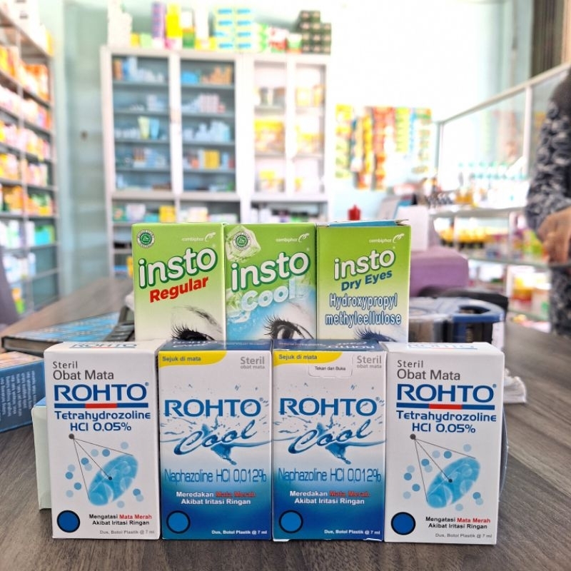Jual Tetes Mata ROHTO & INSTO (Meredakan Mata Gatal & Kemerahan ...