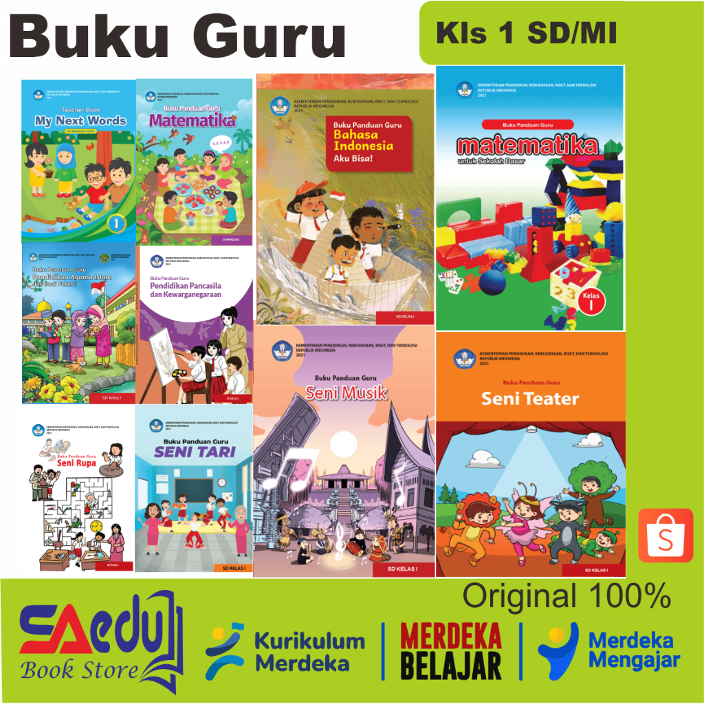 Jual Buku Guru KURIKULUM MERDEKA SD/MI KELAS 1 | Shopee Indonesia