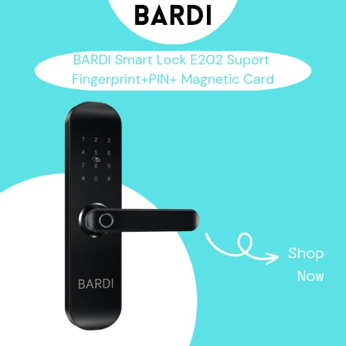 Jual Bardi Smart Home Door Lock Handle Rfid Fingerprint Waterproof Ip