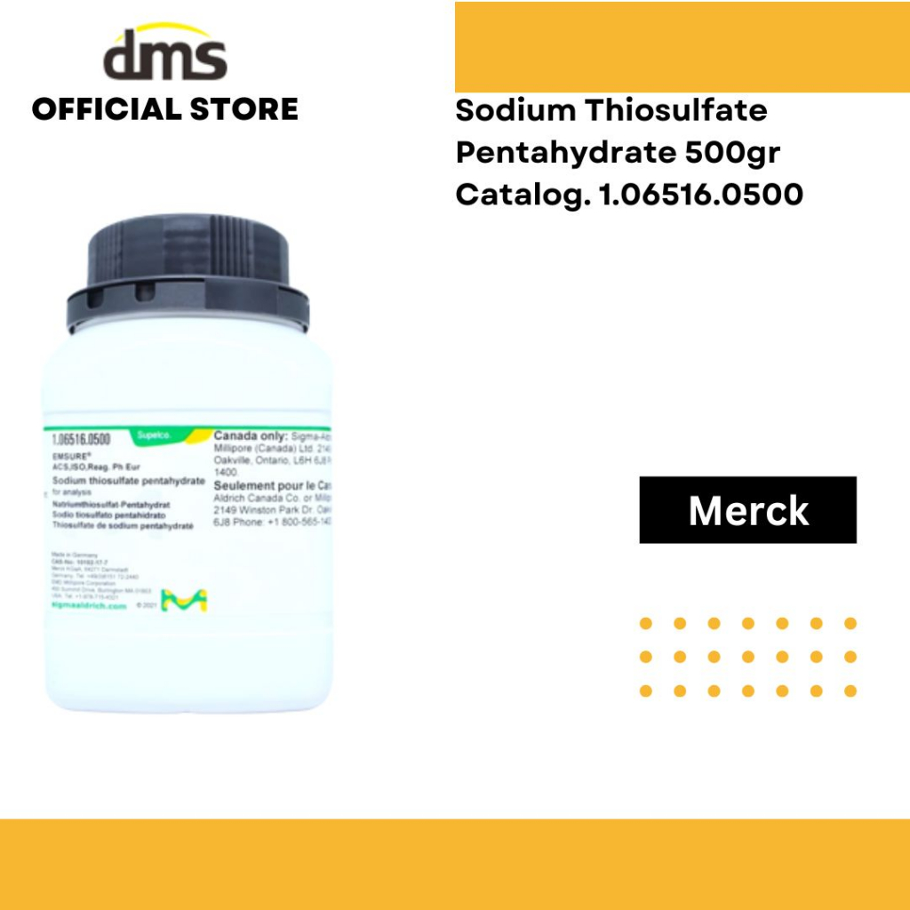 Jual Sodium Thiosulfate Pentahydrate 500gr Merck Shopee Indonesia 6552