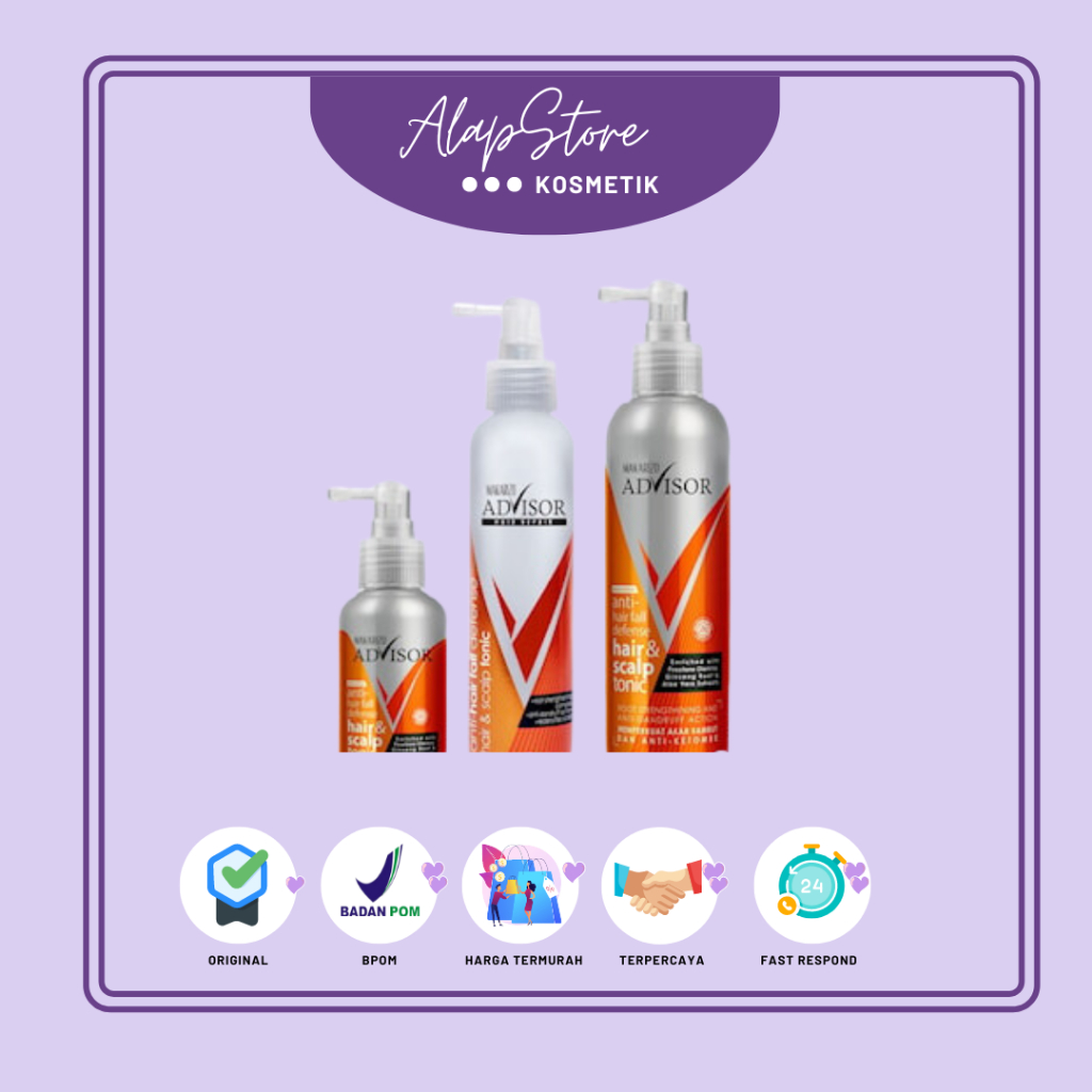 Jual Makarizo Advisor Hair & Scalp Tonic / Perawatan Rambut Rontok dan ...