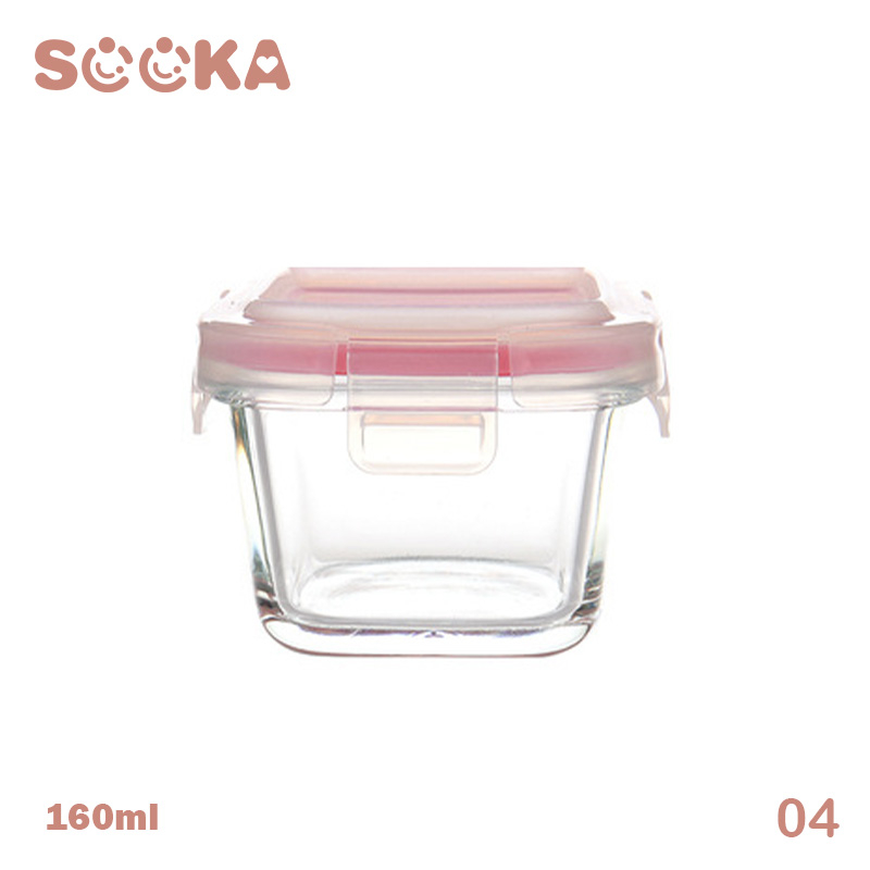 Jual SOOKA Tempat Mpasi Kotak Kontainer Kaca Wadah Mpasi Kaca ...