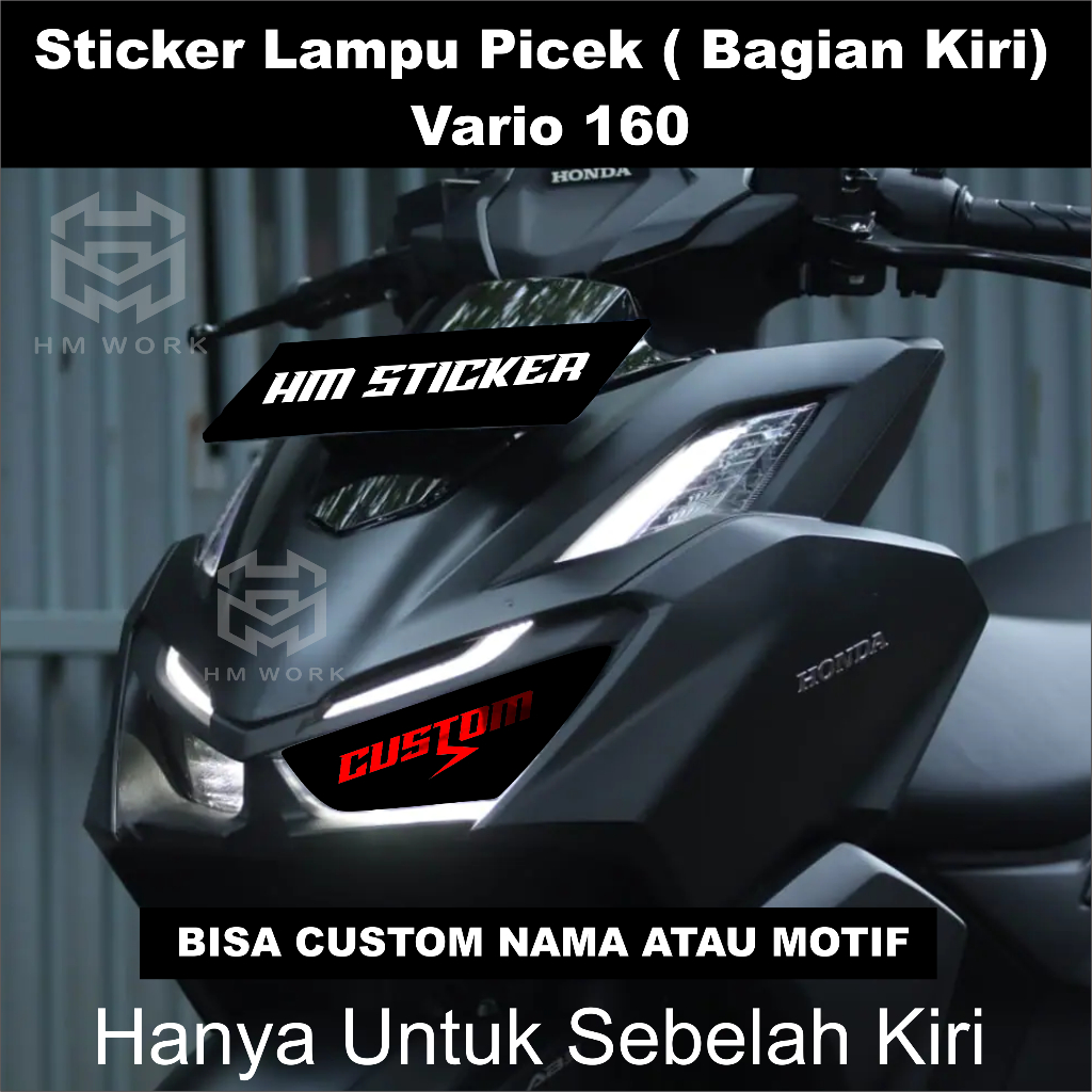 Jual Sticker Picek Kiri Custom Vario Vario Vario Shopee