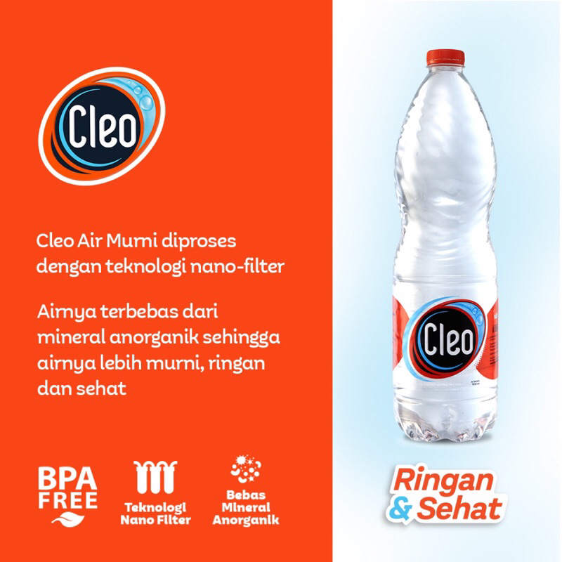 Jual Cleo Eco Shape pet 1500ml per karton (isi 12 botol) | Shopee Indonesia
