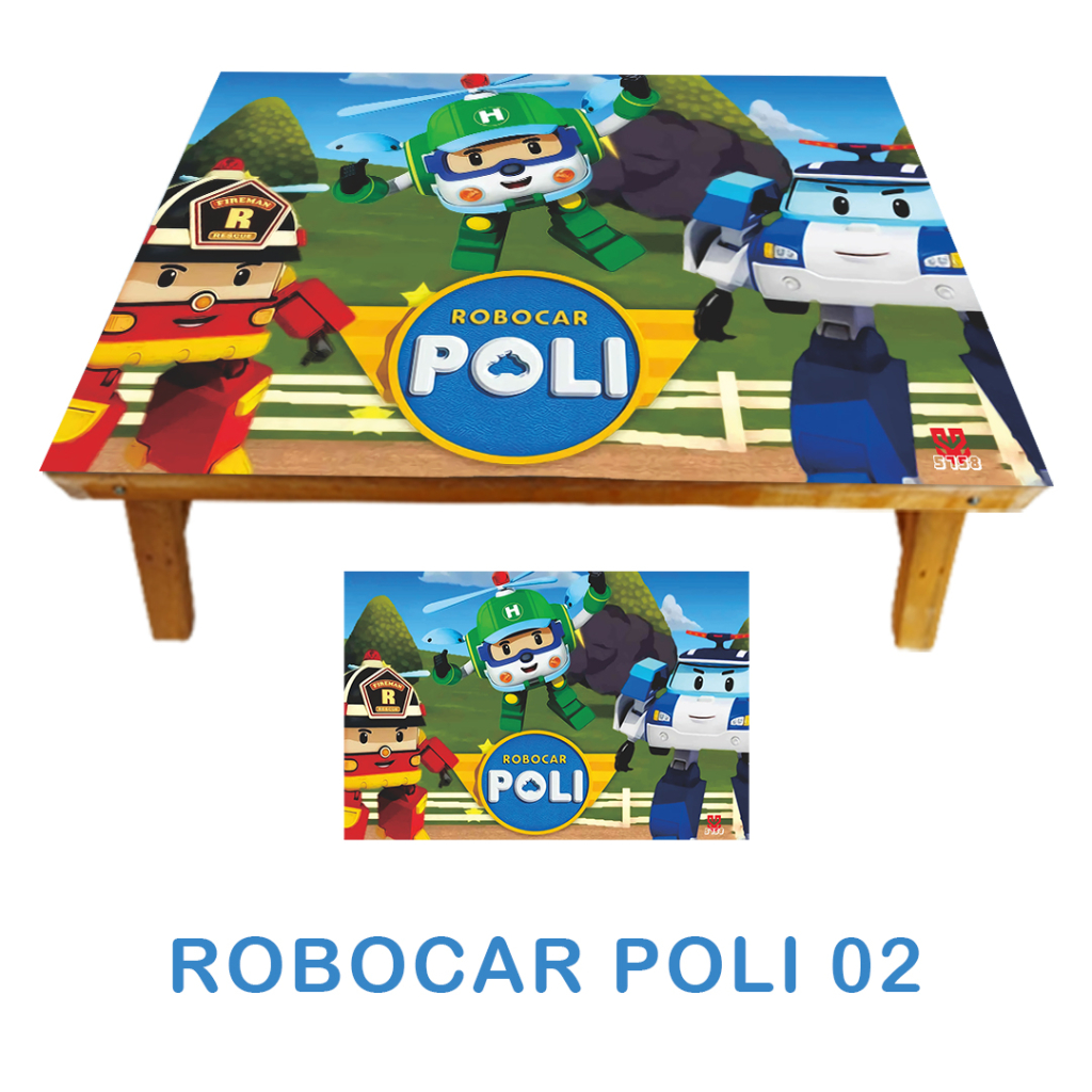 Jual Meja Belajar Lipat Anak Karakter ROBOCAR POLI TAYO THOMAS CARS TOY ...