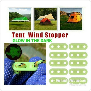 AceCamp Tiranti Luminescenti Per Tenda (10 Pezzi): Regolabili E Sicuri Per Cordini 3-5 Mm