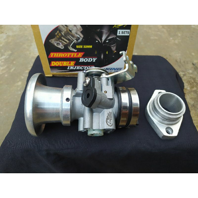 Jual TB Throttle body 32mm MX king double injector set Velocity ...