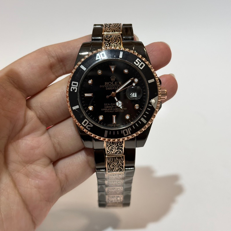 Jual JAM TANGAN SULTAN PRIA RX DEEPSEA RANTAI UKIR STAINLESS TANGGAL ...