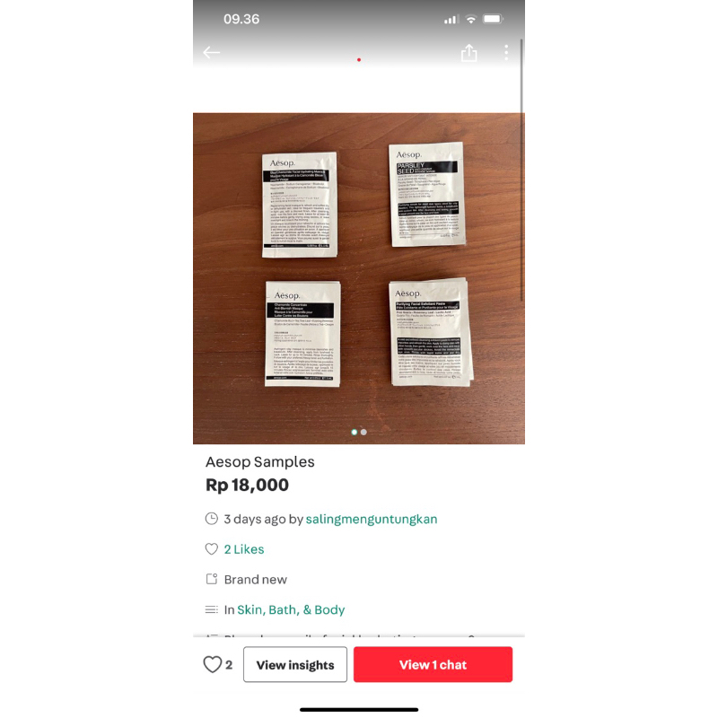 Jual Aesop Samples | Shopee Indonesia