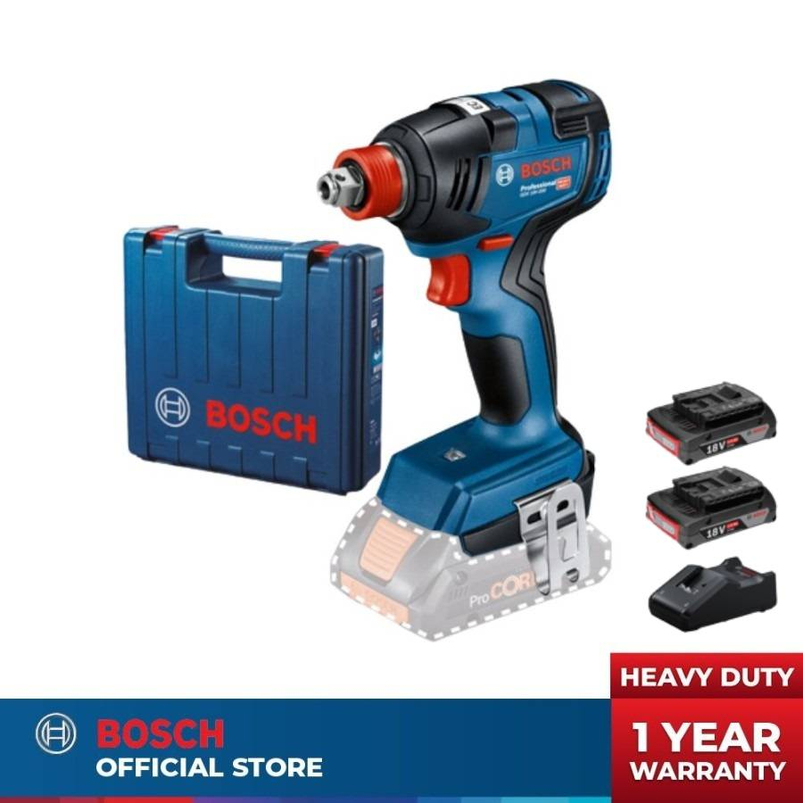 Jual Bosch GDX 18V200 Impact Wrench & Driver + StarterKit 18V 2.0 Ah (9RP) Shopee Indonesia