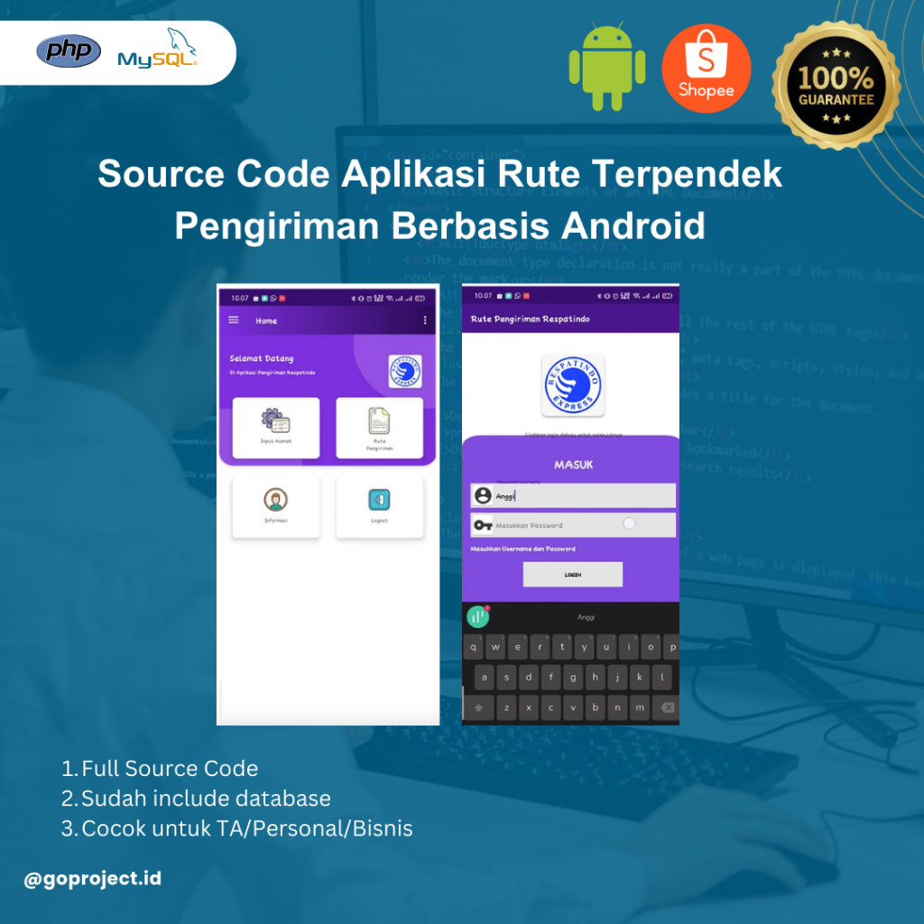 Jual Source Code Aplikasi Rute Terpendek Pengiriman Berbasis Android ...