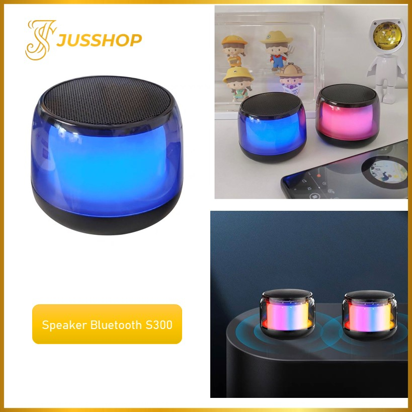 Jual Speaker Bluetooth Mini S300 Wireless Speaker Mini Portable Lampu ...