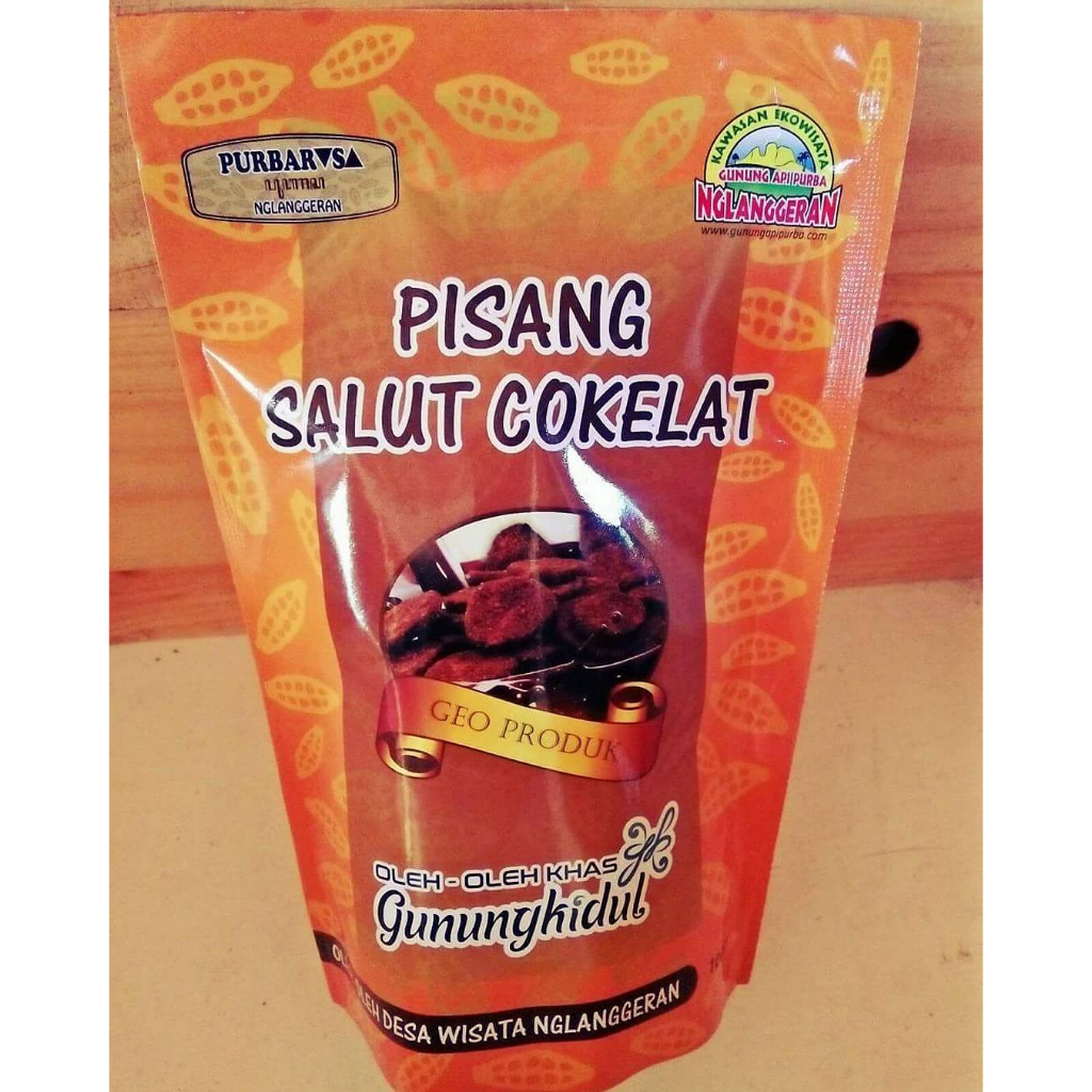 Jual Keripik Pisang Salut Coklat Bubuk Nyoklat Lumer Khas Nglanggeran