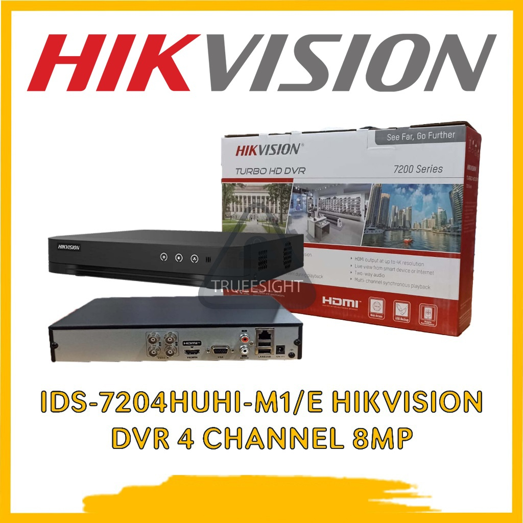 Jual IDS-7204HUHI-M1/E - DVR Hikvision Up To 8MP 4 Channel | Shopee ...